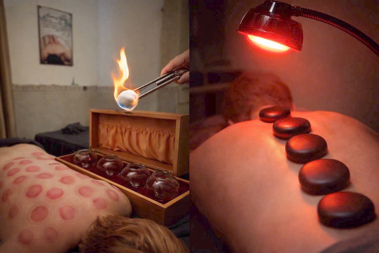 Massage đá nóng